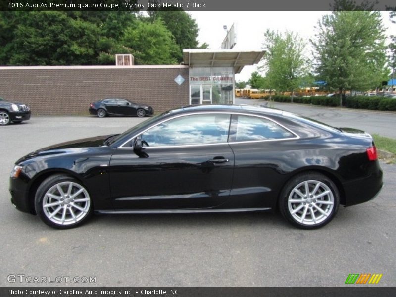 Mythos Black Metallic / Black 2016 Audi A5 Premium quattro Coupe