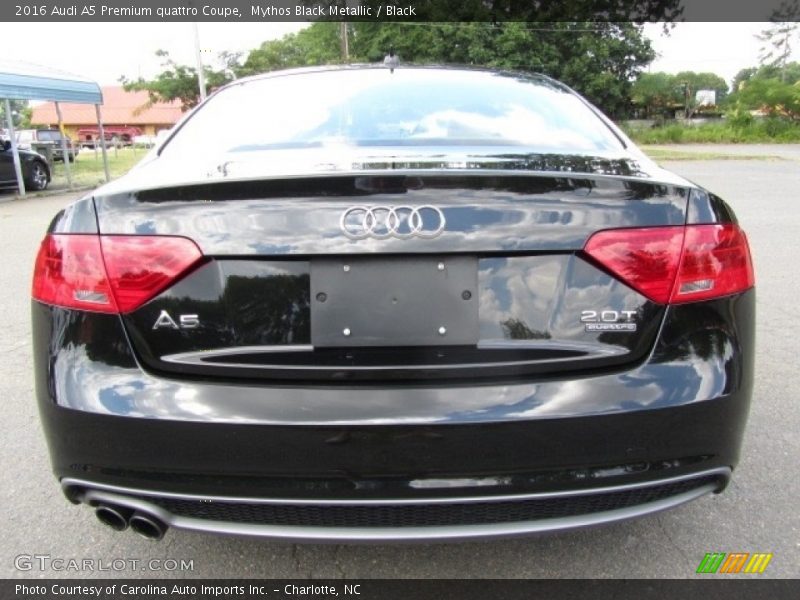Mythos Black Metallic / Black 2016 Audi A5 Premium quattro Coupe