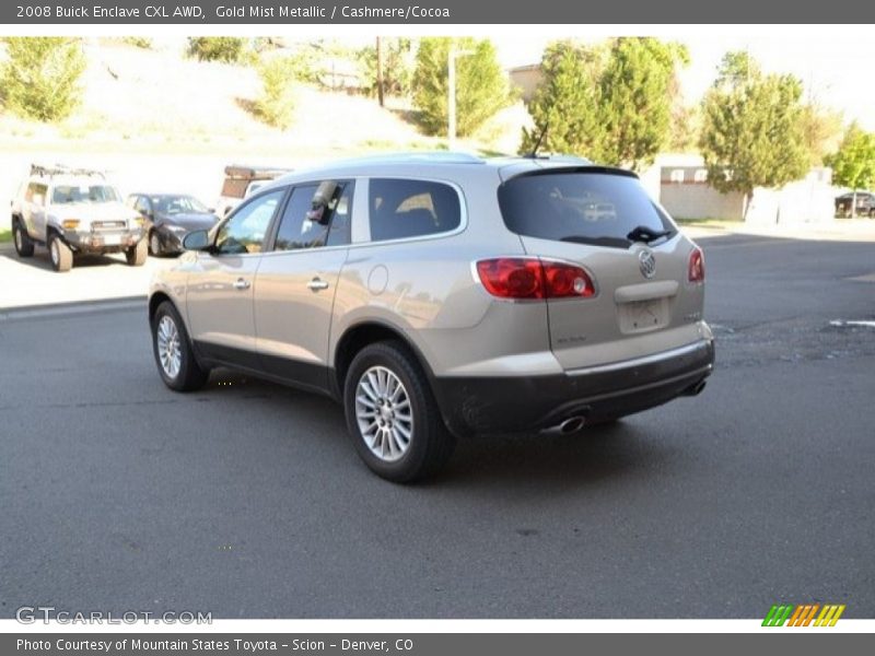 Gold Mist Metallic / Cashmere/Cocoa 2008 Buick Enclave CXL AWD