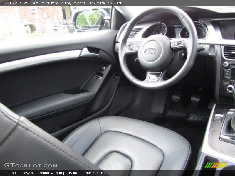 Mythos Black Metallic / Black 2016 Audi A5 Premium quattro Coupe