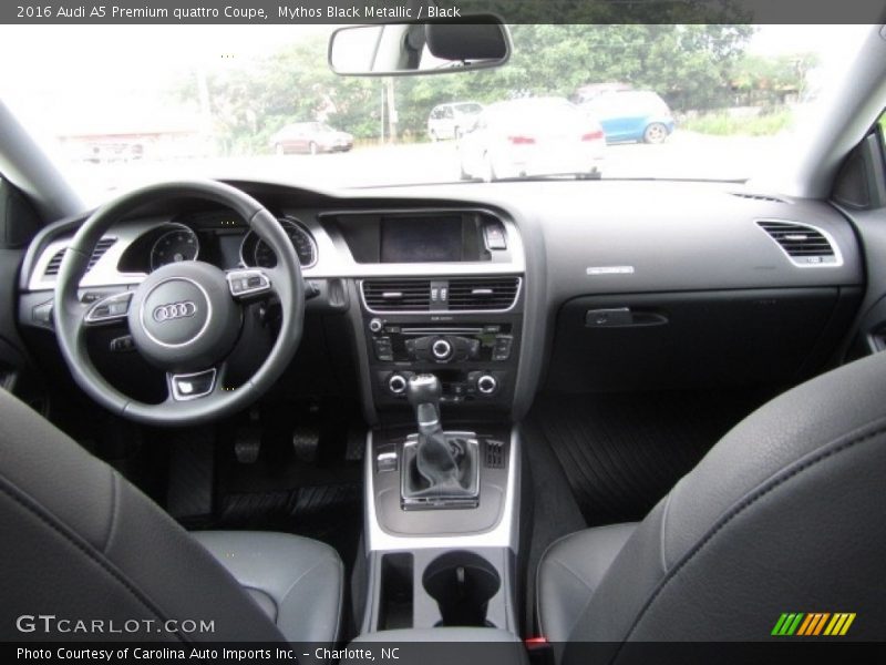 Mythos Black Metallic / Black 2016 Audi A5 Premium quattro Coupe