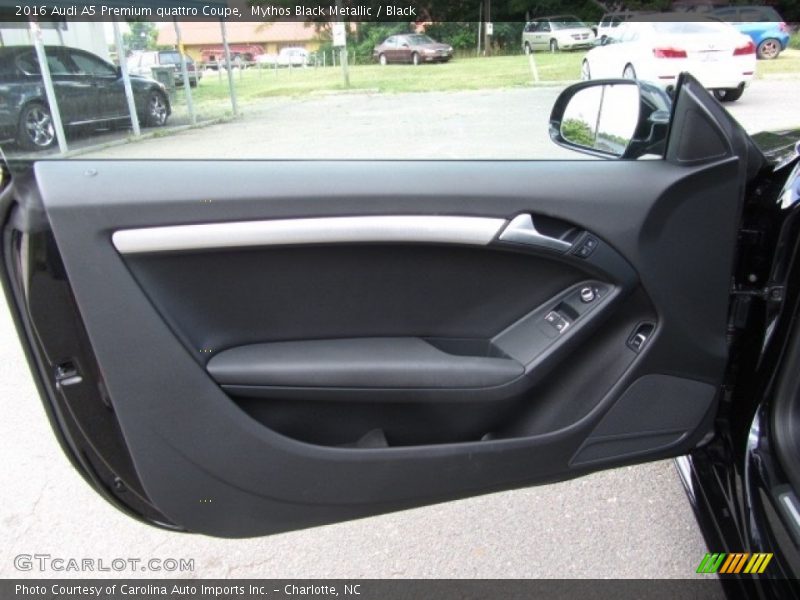 Mythos Black Metallic / Black 2016 Audi A5 Premium quattro Coupe