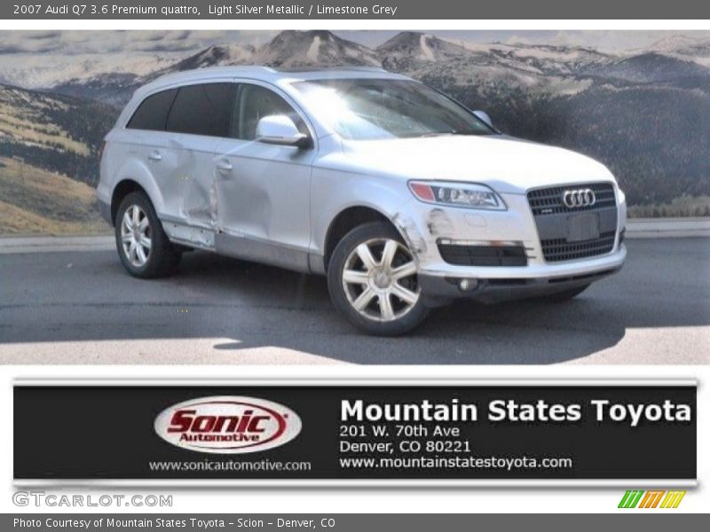 Light Silver Metallic / Limestone Grey 2007 Audi Q7 3.6 Premium quattro