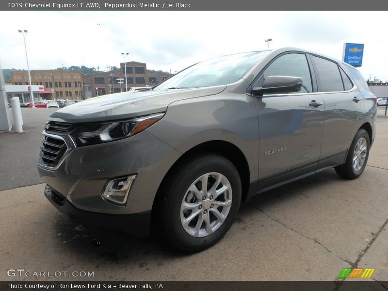 Pepperdust Metallic / Jet Black 2019 Chevrolet Equinox LT AWD