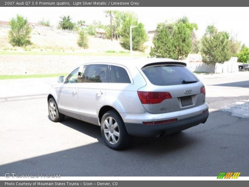 Light Silver Metallic / Limestone Grey 2007 Audi Q7 3.6 Premium quattro