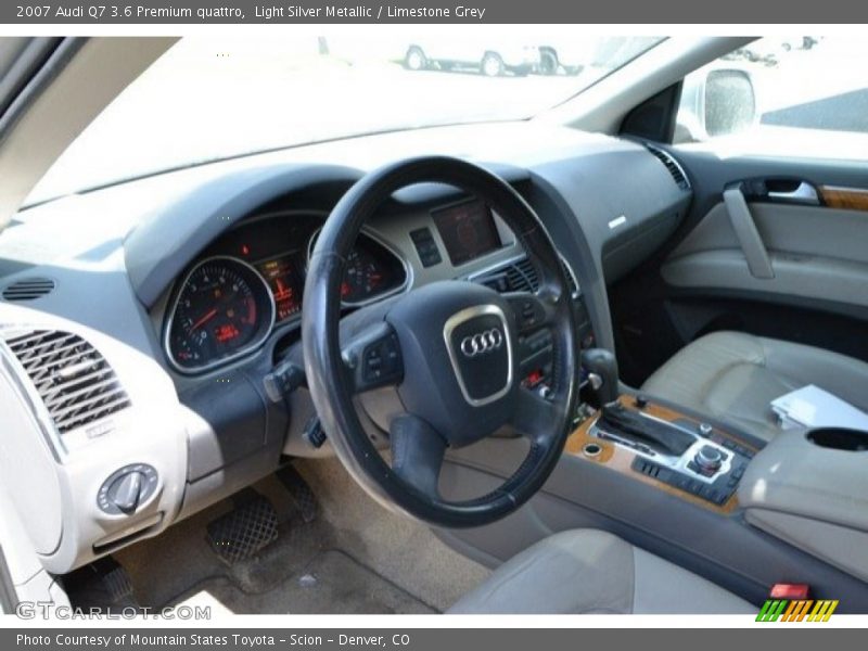 Light Silver Metallic / Limestone Grey 2007 Audi Q7 3.6 Premium quattro