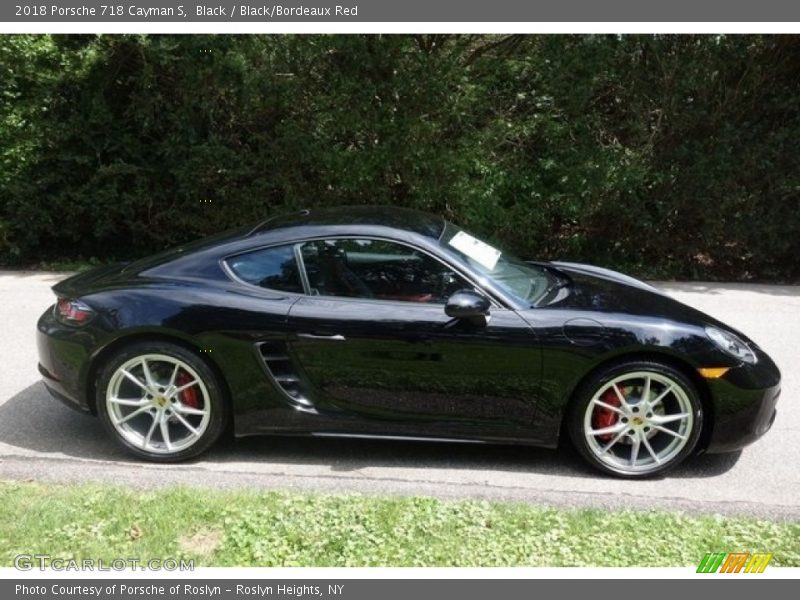 Black / Black/Bordeaux Red 2018 Porsche 718 Cayman S