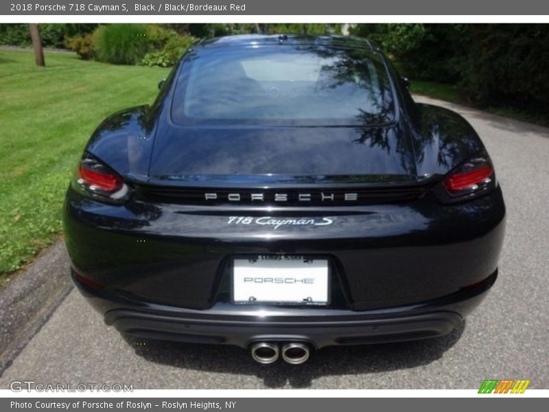 Black / Black/Bordeaux Red 2018 Porsche 718 Cayman S