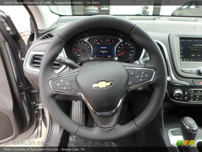 Pepperdust Metallic / Jet Black 2019 Chevrolet Equinox LT AWD