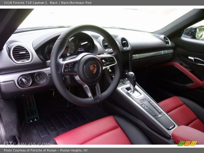 Black / Black/Bordeaux Red 2018 Porsche 718 Cayman S