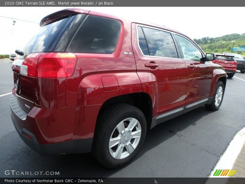 Merlot Jewel Metallic / Jet Black 2010 GMC Terrain SLE AWD