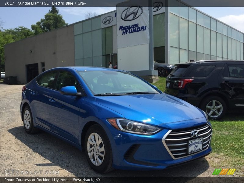 Electric Blue / Gray 2017 Hyundai Elantra SE