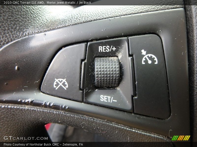 Merlot Jewel Metallic / Jet Black 2010 GMC Terrain SLE AWD