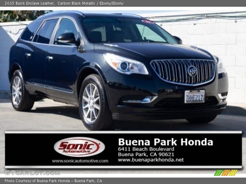 Carbon Black Metallic / Ebony/Ebony 2015 Buick Enclave Leather