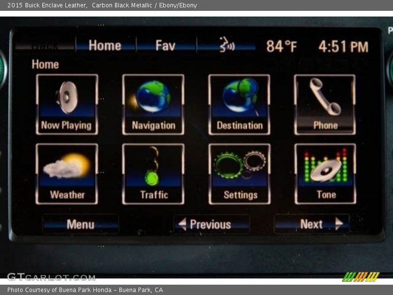 Carbon Black Metallic / Ebony/Ebony 2015 Buick Enclave Leather