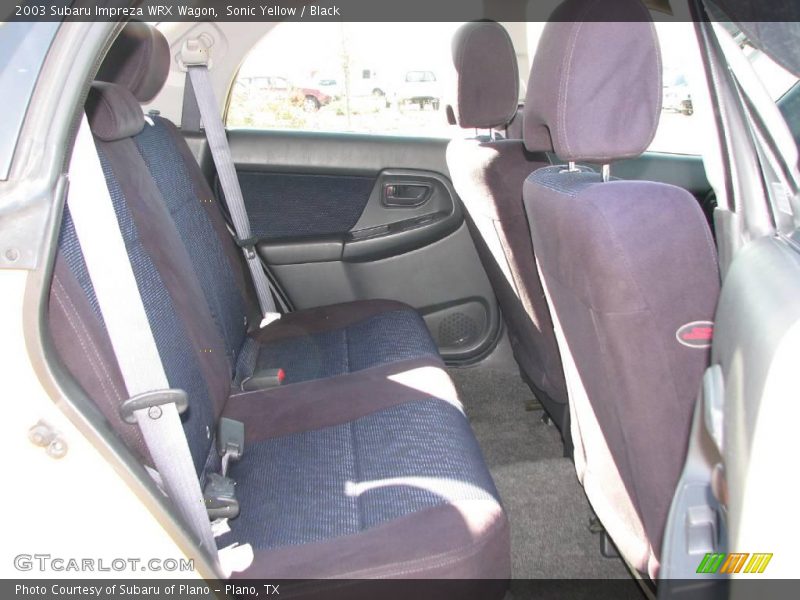 Rear Seat of 2003 Impreza WRX Wagon