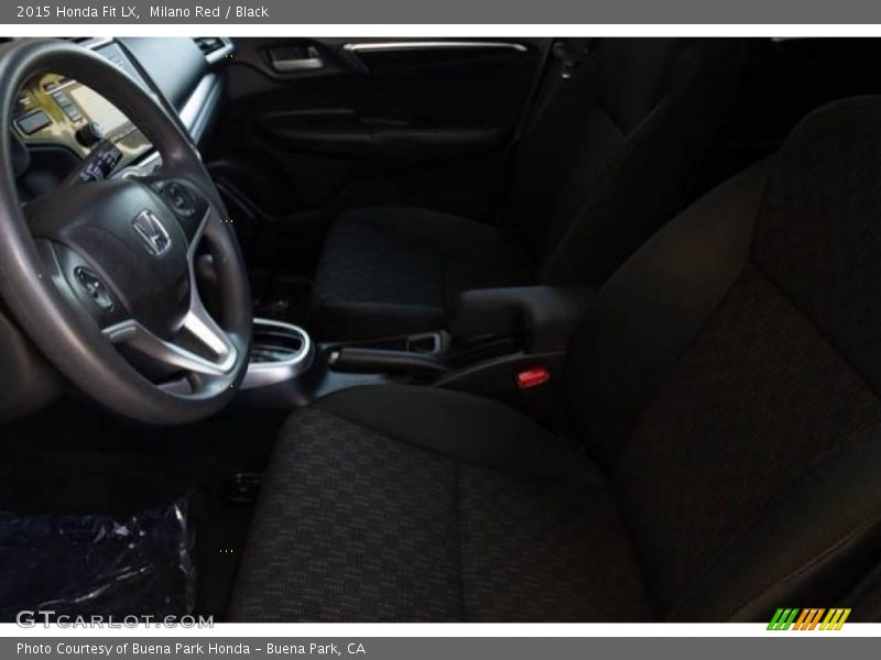 Milano Red / Black 2015 Honda Fit LX