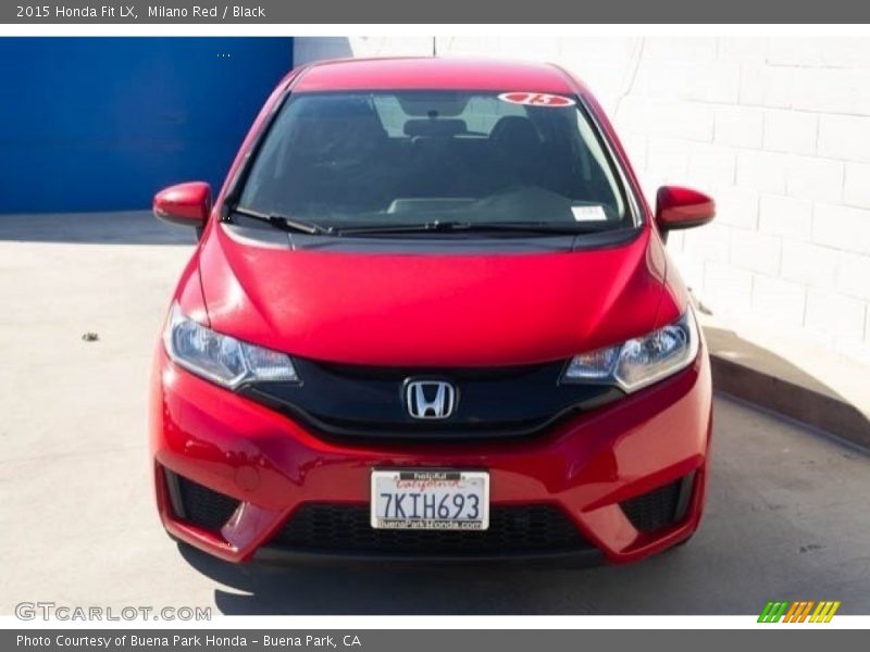 Milano Red / Black 2015 Honda Fit LX