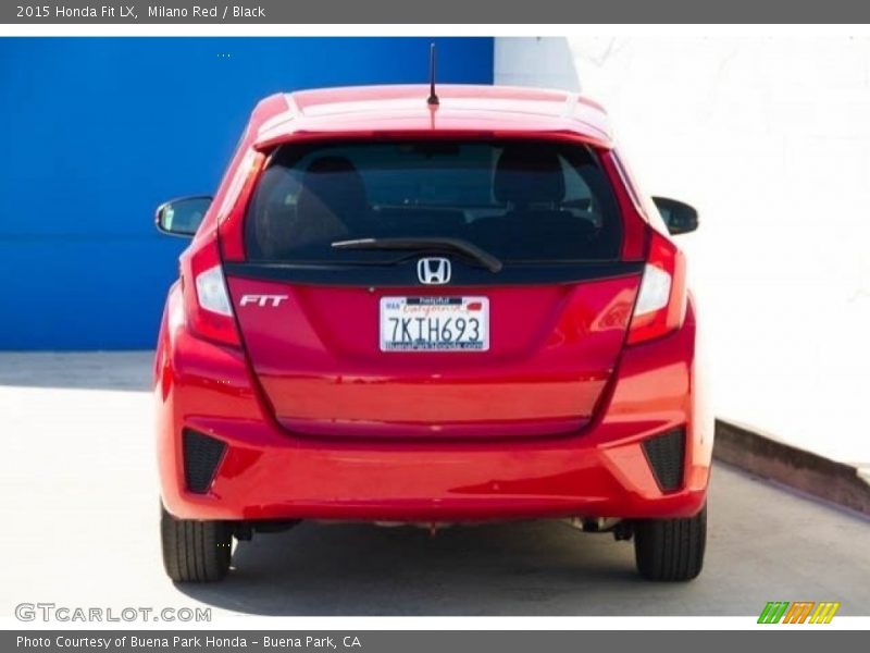 Milano Red / Black 2015 Honda Fit LX