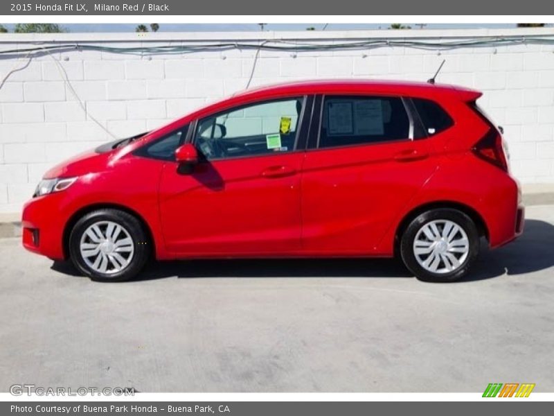 Milano Red / Black 2015 Honda Fit LX