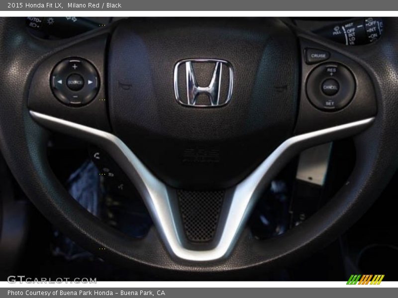 Milano Red / Black 2015 Honda Fit LX