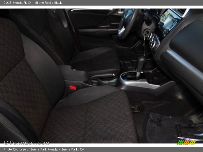 Milano Red / Black 2015 Honda Fit LX