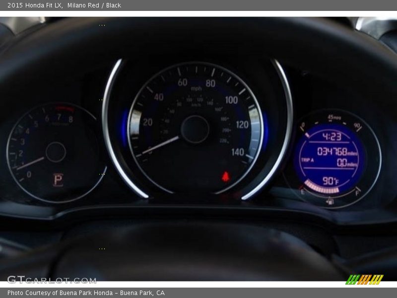 Milano Red / Black 2015 Honda Fit LX