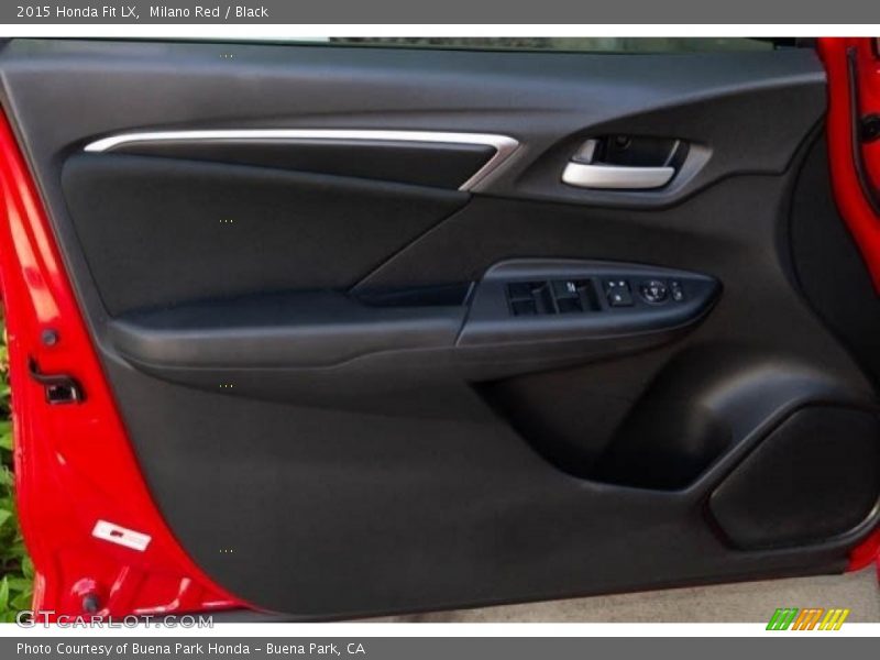 Milano Red / Black 2015 Honda Fit LX
