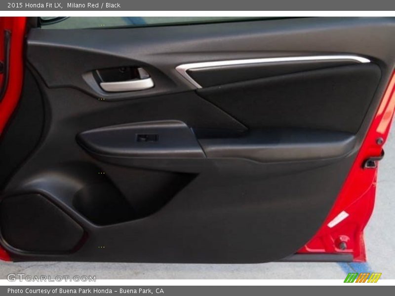 Milano Red / Black 2015 Honda Fit LX