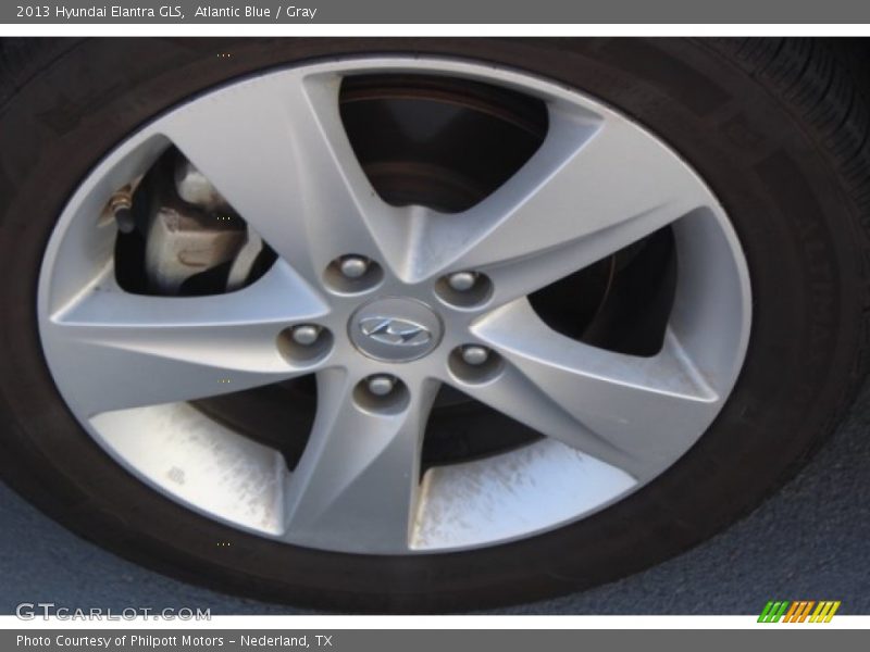 Atlantic Blue / Gray 2013 Hyundai Elantra GLS