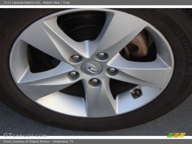Atlantic Blue / Gray 2013 Hyundai Elantra GLS