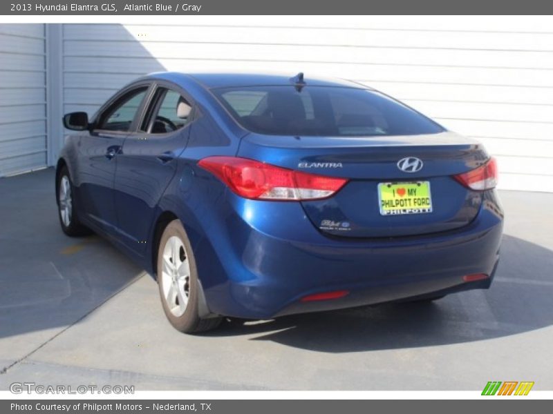 Atlantic Blue / Gray 2013 Hyundai Elantra GLS