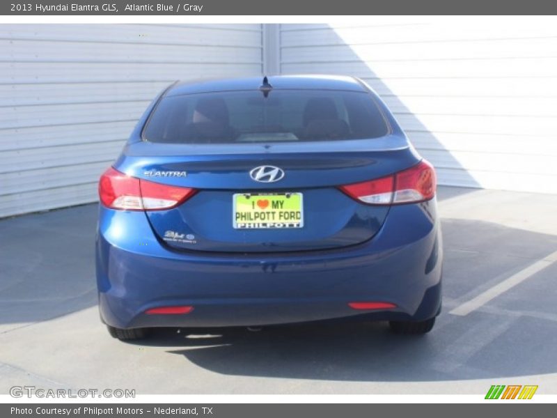 Atlantic Blue / Gray 2013 Hyundai Elantra GLS