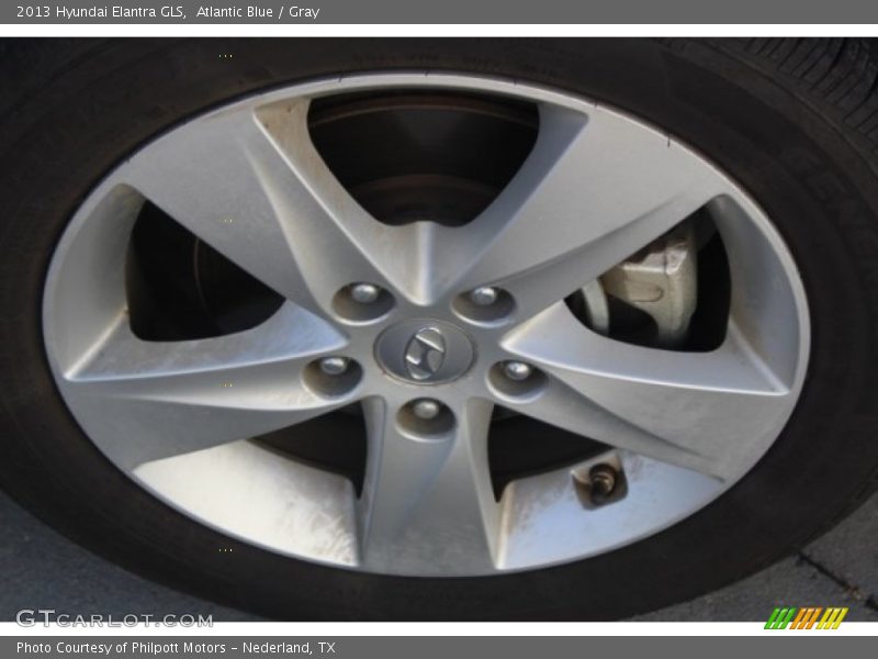 Atlantic Blue / Gray 2013 Hyundai Elantra GLS