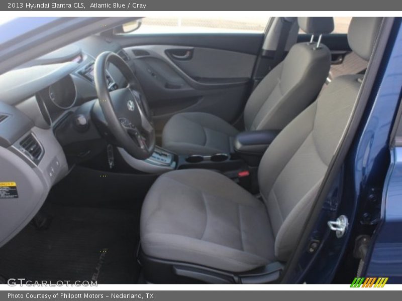 Atlantic Blue / Gray 2013 Hyundai Elantra GLS