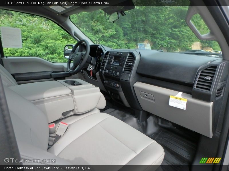  2018 F150 XL Regular Cab 4x4 Earth Gray Interior