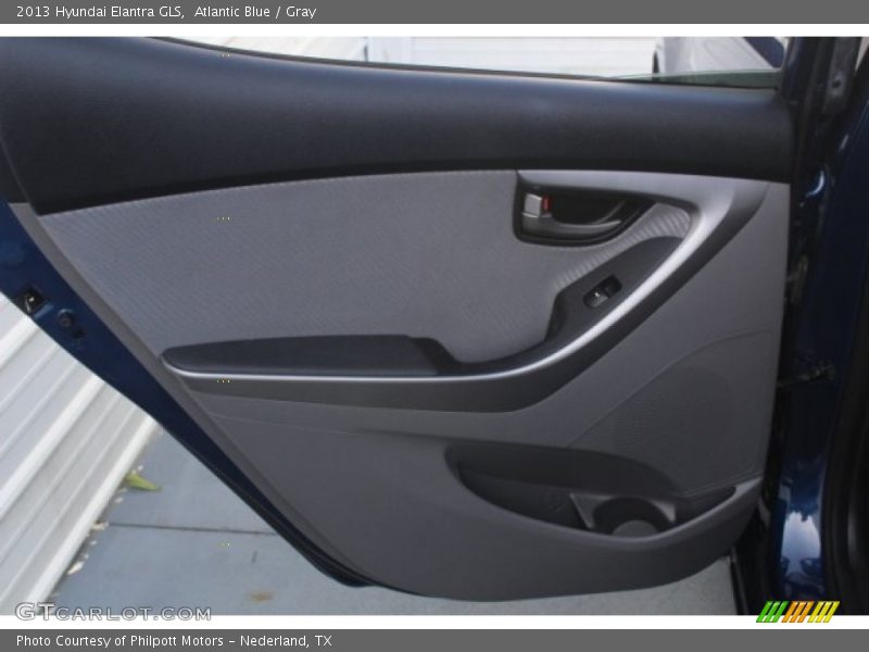 Atlantic Blue / Gray 2013 Hyundai Elantra GLS