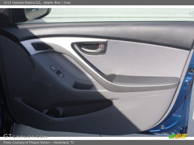 Atlantic Blue / Gray 2013 Hyundai Elantra GLS