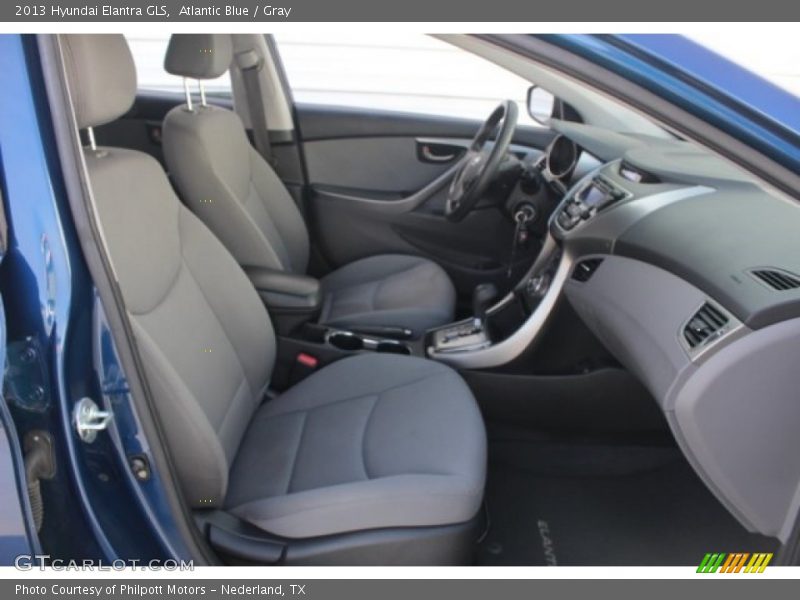 Atlantic Blue / Gray 2013 Hyundai Elantra GLS