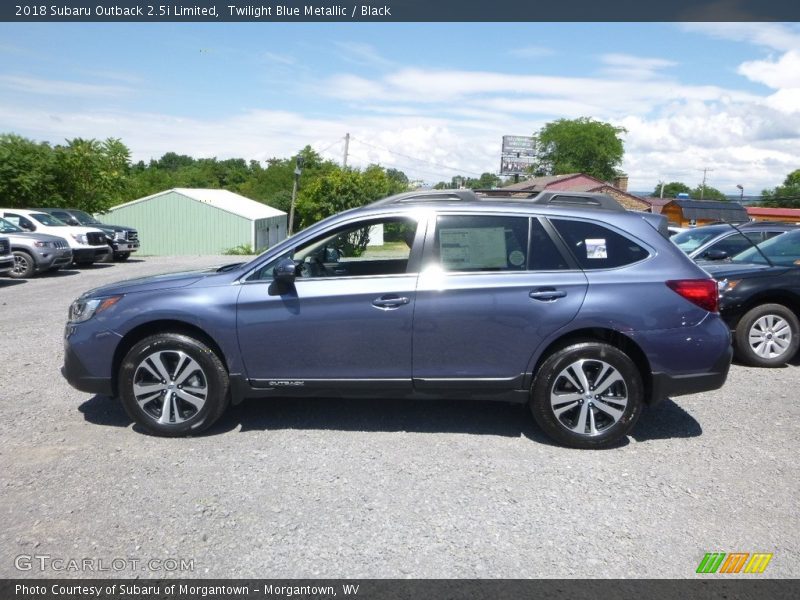 Twilight Blue Metallic / Black 2018 Subaru Outback 2.5i Limited