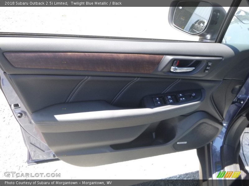 Twilight Blue Metallic / Black 2018 Subaru Outback 2.5i Limited