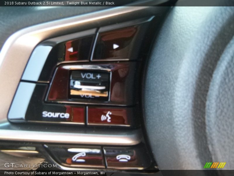 Twilight Blue Metallic / Black 2018 Subaru Outback 2.5i Limited