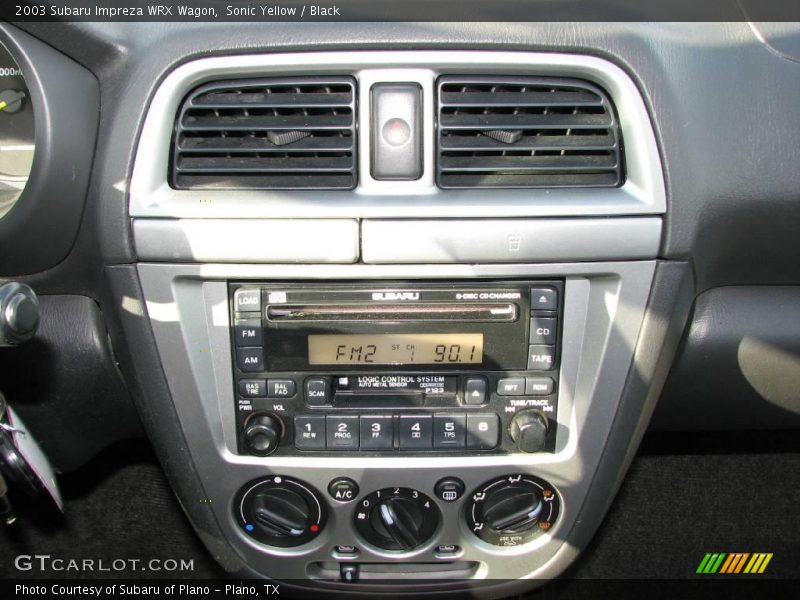 Controls of 2003 Impreza WRX Wagon