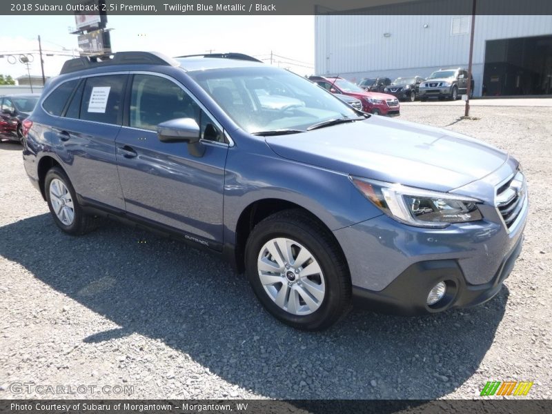 Twilight Blue Metallic / Black 2018 Subaru Outback 2.5i Premium