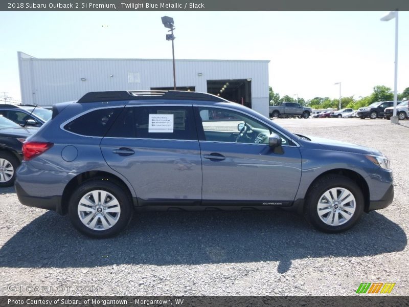 Twilight Blue Metallic / Black 2018 Subaru Outback 2.5i Premium