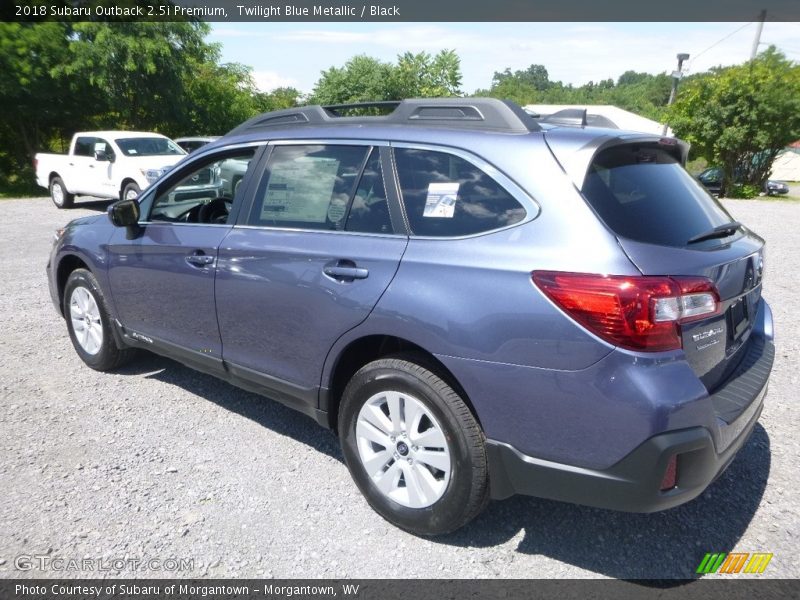 Twilight Blue Metallic / Black 2018 Subaru Outback 2.5i Premium