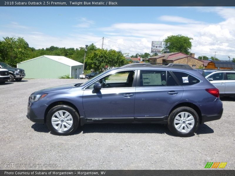 Twilight Blue Metallic / Black 2018 Subaru Outback 2.5i Premium