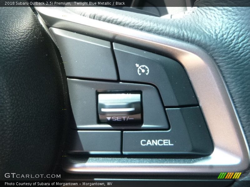 Twilight Blue Metallic / Black 2018 Subaru Outback 2.5i Premium