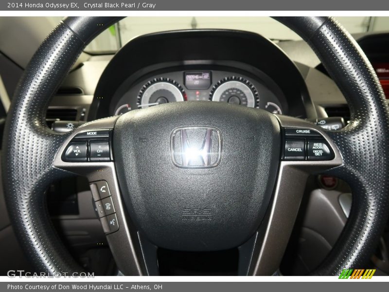 Crystal Black Pearl / Gray 2014 Honda Odyssey EX