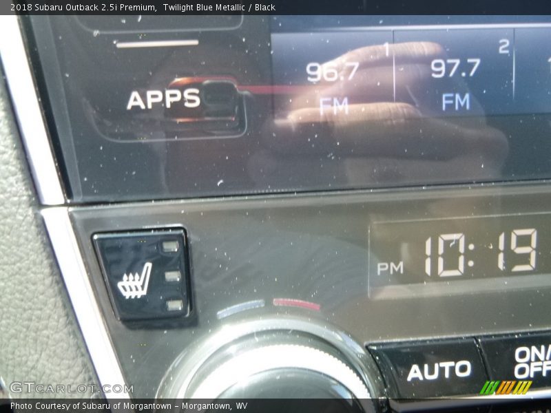 Twilight Blue Metallic / Black 2018 Subaru Outback 2.5i Premium